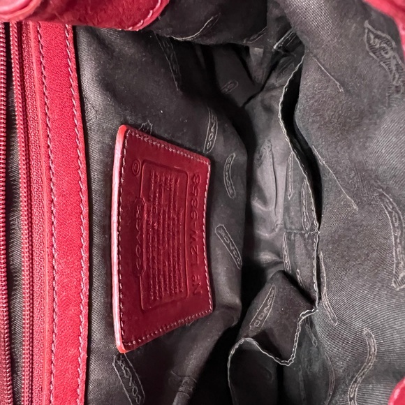 Coach 9858 Cherry Red Small Backpack Excellent Condition Vintage - Picture 7 of 8